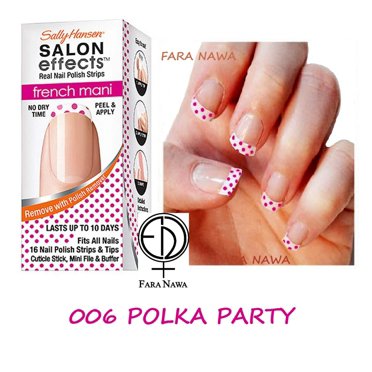Sally Hansen Salon Effects Nail Strips Nail Polish - Orchids Bloom, 32 count