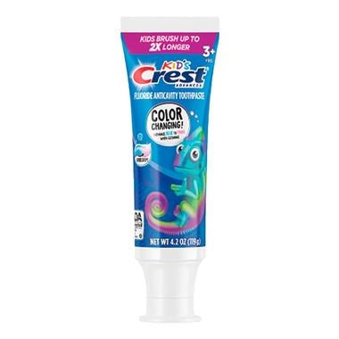 Crest Toothpaste 4.2oz Kids Color Changing