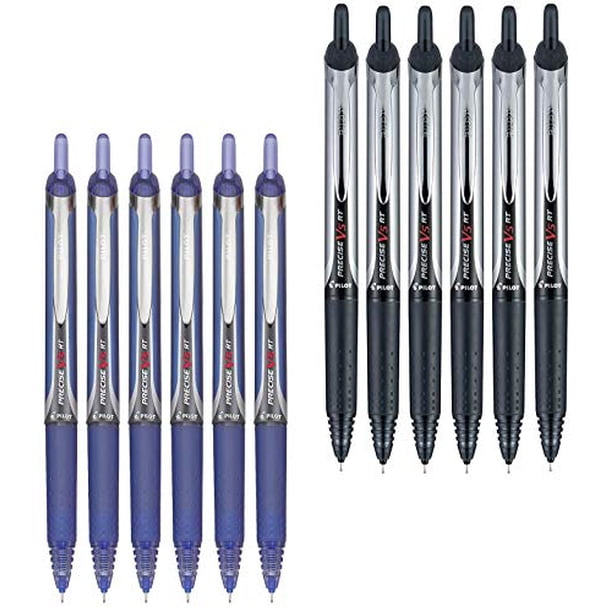 Pilot Precise V5 RT Retractable Rolling Ball Pen, Extra Fine Point (0.5mm), Black, 12 Count