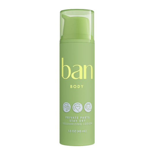 Ban Body Private Parts Stay Dry Deodorizing Lotion 1.5oz