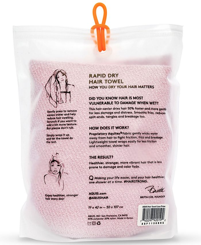 AQUIS LISSE LUX D/ROSE H/TOWEL