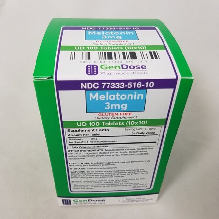 MELATONIN 3 MG TAB 100 (10X10) UD
