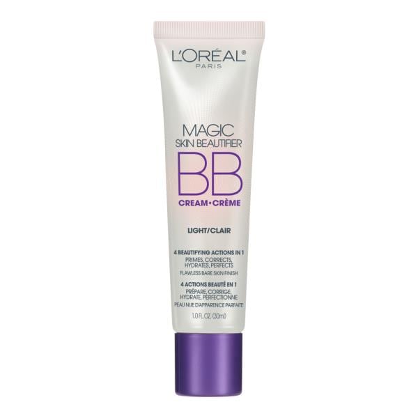 L'ORÉAL PARIS Magic Skin Beautifier BB Cream for Face with Vitamin C & E, Light, 1 fl. oz.