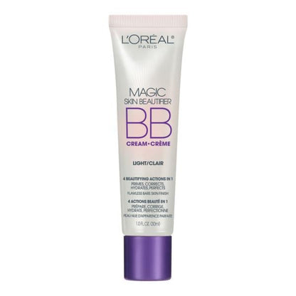 L'ORÉAL PARIS Magic Skin Beautifier BB Cream for Face with Vitamin C & E, Light, 1 fl. oz.
