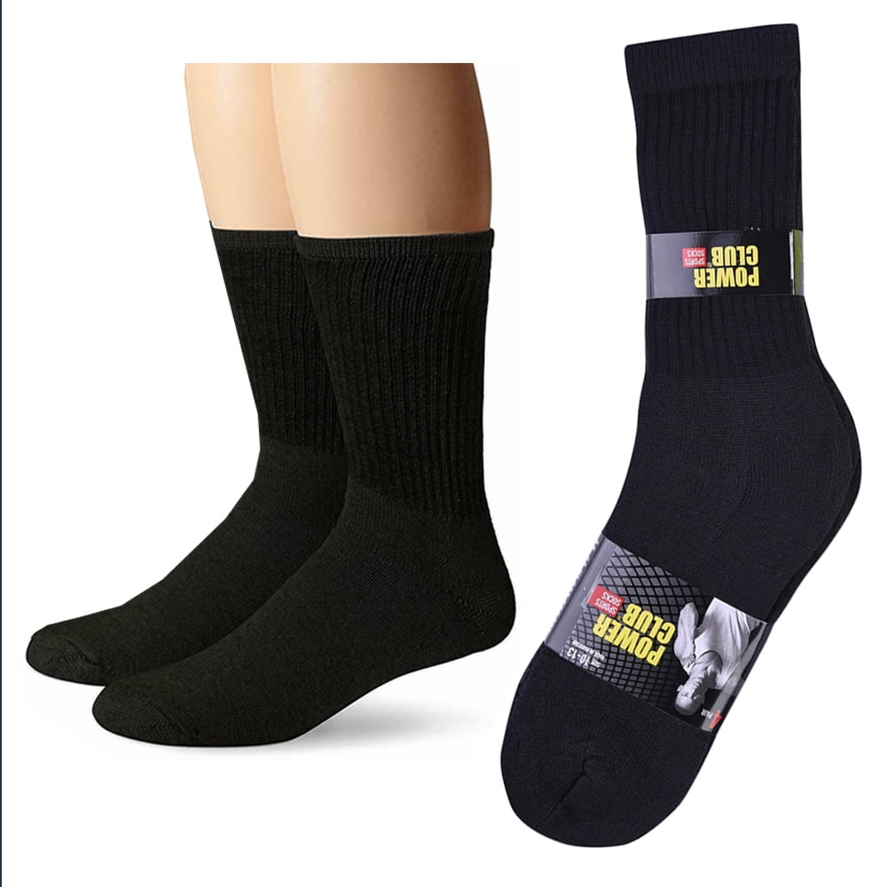 airplus Multi Sport Cushion Men's Performance Socks- Black, 3 pairs