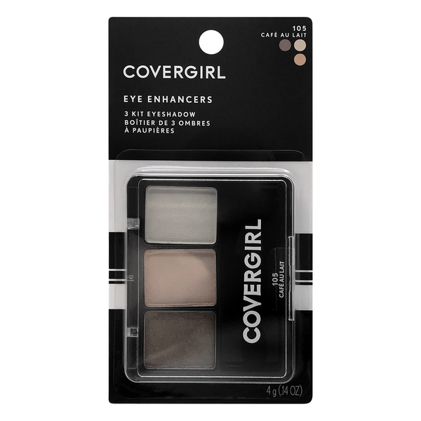 COVERGIRL Eye Enhancer Eyeshadow Trio, Carded - 105 Cafe Au Lait