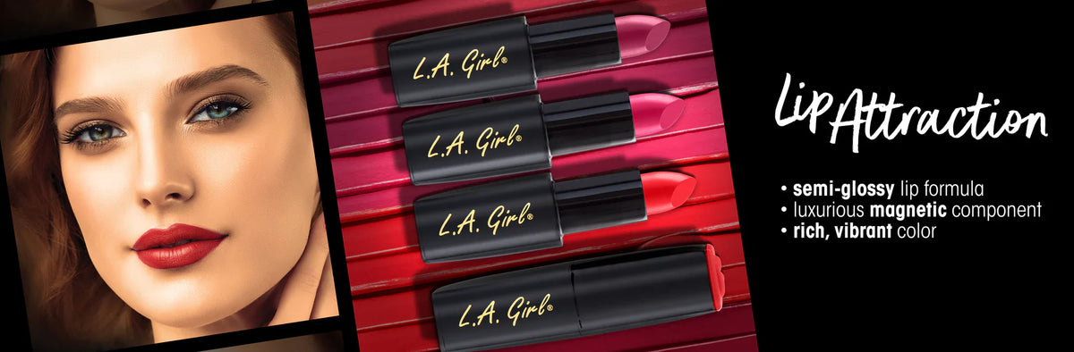 L.A. Girl Lip Attraction Lipstick - Obsessed, 0.11 oz