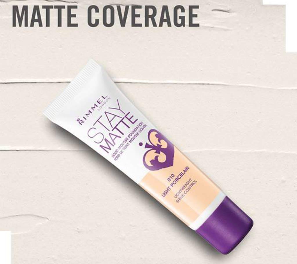 Rimmel London, Stay Matte Foundation, Fair Porcelain