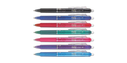 Pilot Frixion Clicker Erasable 0.7mm Gel Ink Pen, 5-pk Assorted