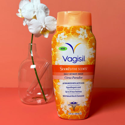 Vagisil Wash Scentsitive Scents Citrus Paradise 12oz