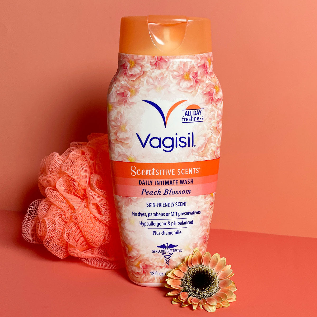 Vagisil Wash Scentsitive Scents Peach Blossom 12oz
