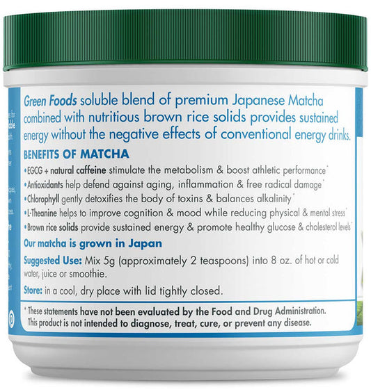 GREEN FOODS MATCHA GREEN TEA