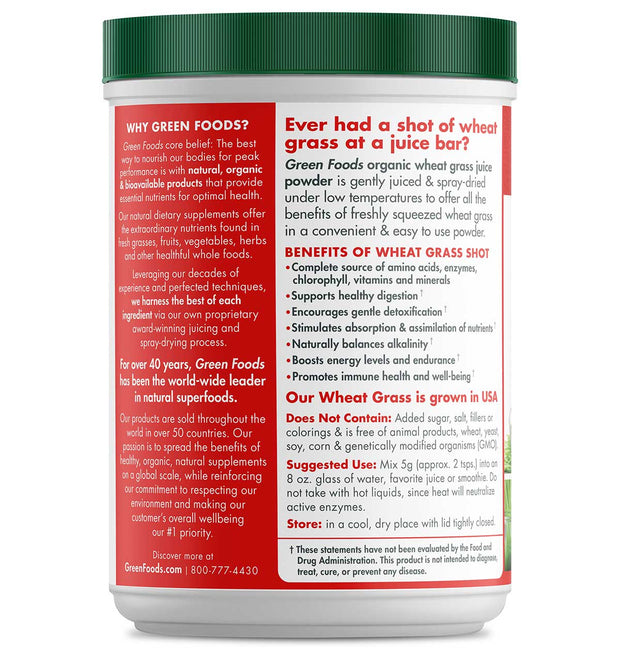 GREEN FOODS WHEAT GRASS SHOTS,OG1
