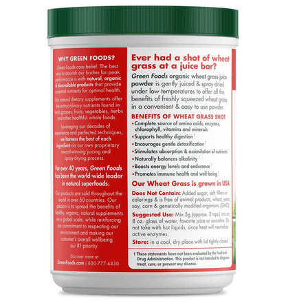 GREEN FOODS WHEAT GRASS SHOTS,OG1