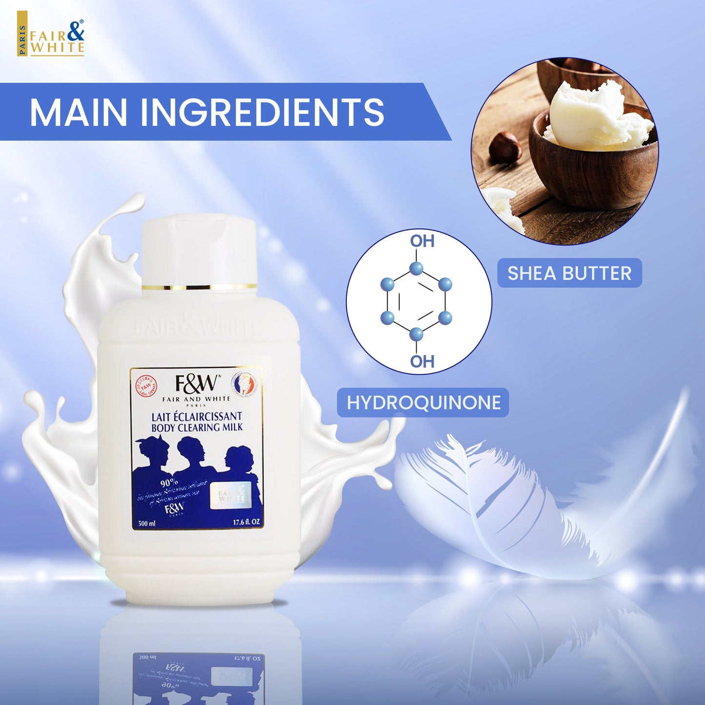 F&W EX WHITENING LOTION     17Z