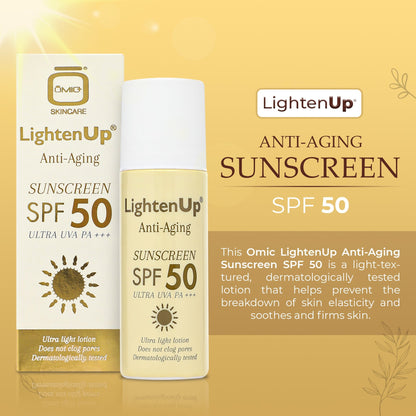 OMIC LIGHTUP SPF5O SUNSCREEN 3Z