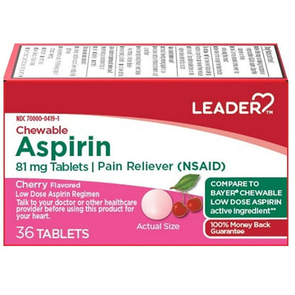 LDR ASPIRIN CW 81MG 36 CHY