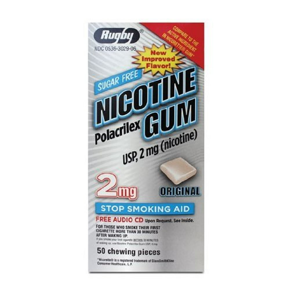 NICOTINE GUM 4MG REFILL 50CT RUGBY
