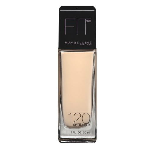 MAYBELLINE New York Fit Me Dewy + Smooth Foundation Makeup, 120 Classic Ivory, 1 oz