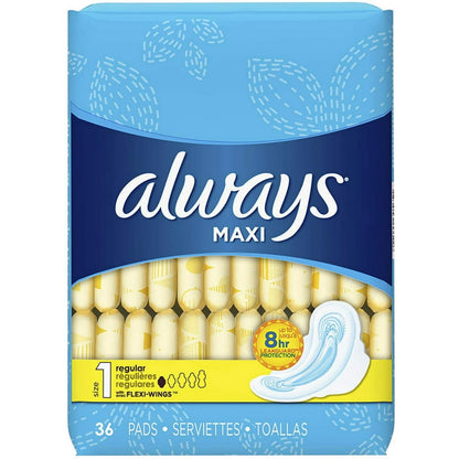 ALWAYS MAXI FLXW XHVY OVRNT PAD 6X20CT