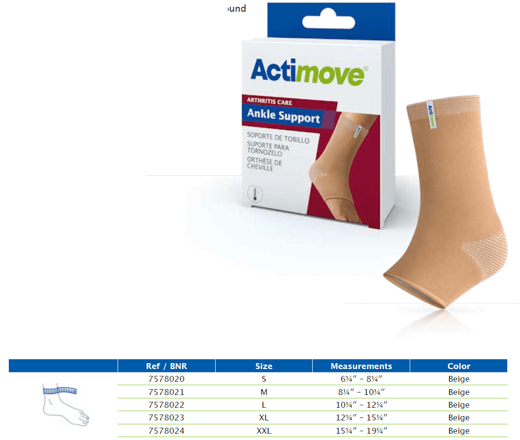 ACTIMOVE ANKLE SUPPORT SB LG BGE