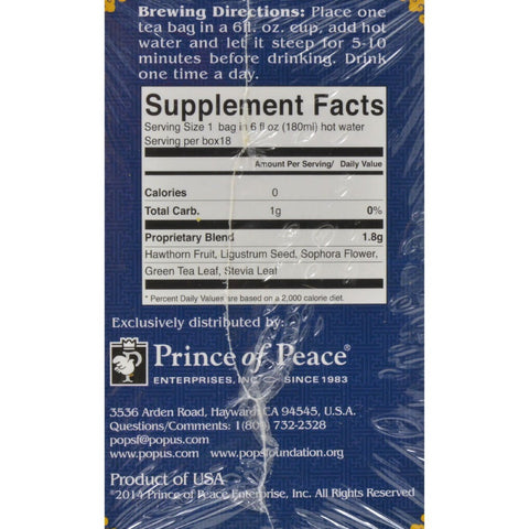 PRINCE OF PEACE TEA,BLOOD PRESSURE