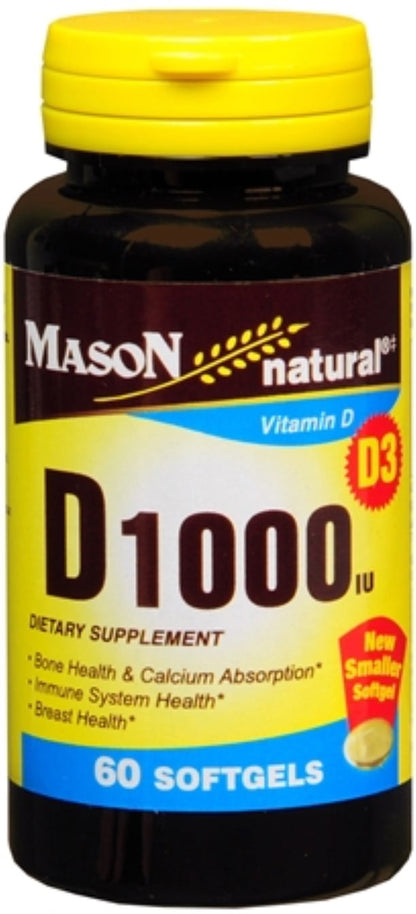 VIT D 1000IU SOFTGELS 120CT MASON
