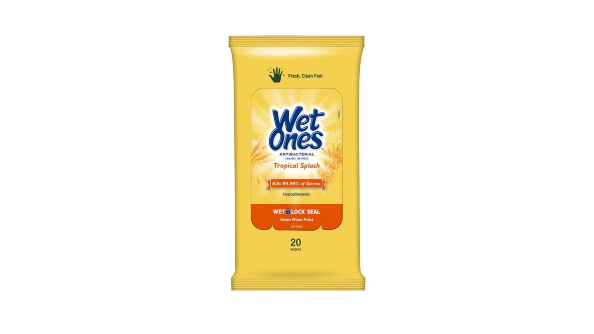 WET ONES TROPICAL SPLASH 20 CT