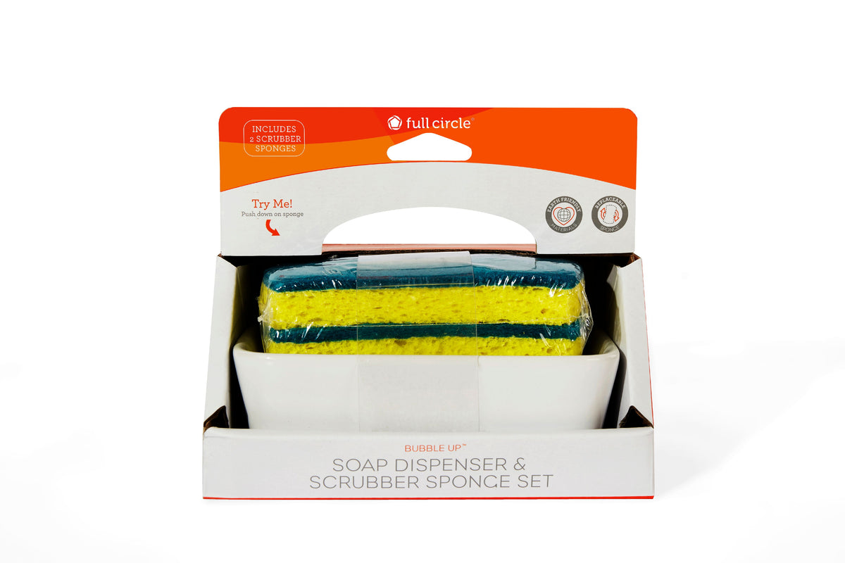 FULL CIRCLE DISH BRUSH,WHITE