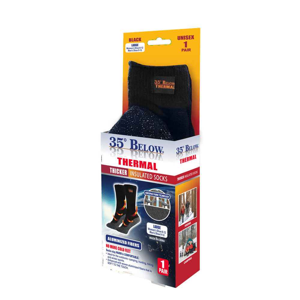 35 BELOW THERMAL SOCKS LARGE