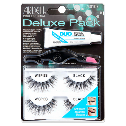 Ardell Fashion Lashes Deluxe Pack with Duo Adhesive - Wispies