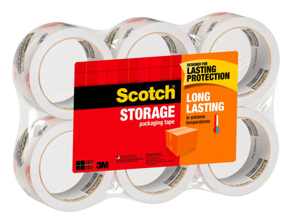 3M Scotch Long Lasting Packaging Tape  1 7/8  x 55 Yds  2 Rolls