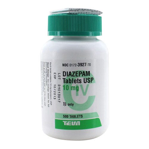 DIAZEPAM TB 10MG 500           C4