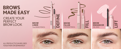 COVERGIRL Clean Fresh Brow Filler Pomade Eyebrow Pencil - 500 Medium Brown