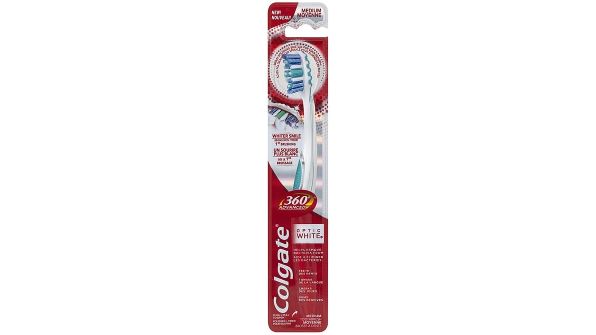COLGATE 360 ADV OPT WHT MEDIUM