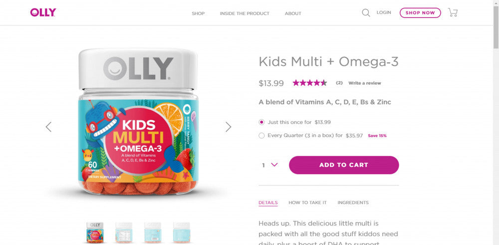 OLLY VITAMINS,MULTI,CHILD,BRY