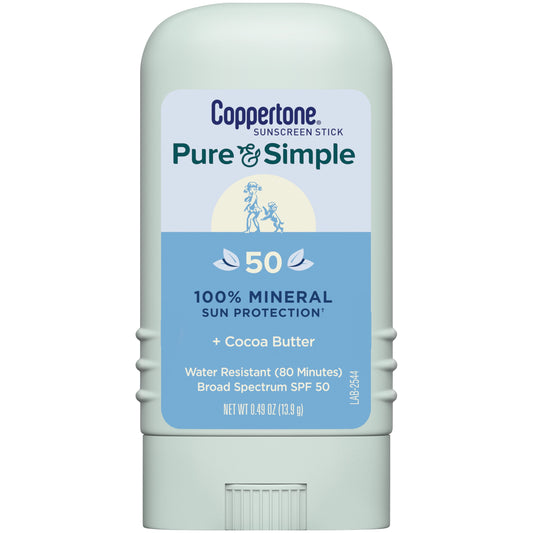 COPPERTONE PURE&SIMPL FACE SPF50 LOT 2OZ