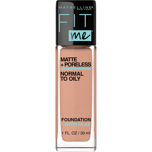 MAYBELLINE New York Fit Me Matte + Poreless Foundation Makeup, 242 Light Honey, 1 oz