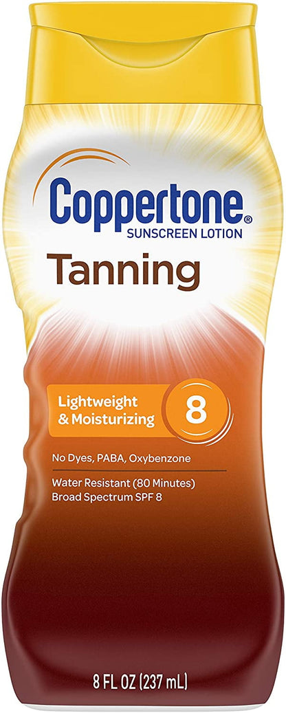 COPPERTONE TANNING LT 237ML SPF 8