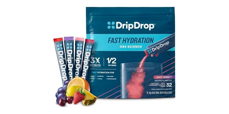 DRIPDROP PK 8X10GM JUICY VRTY