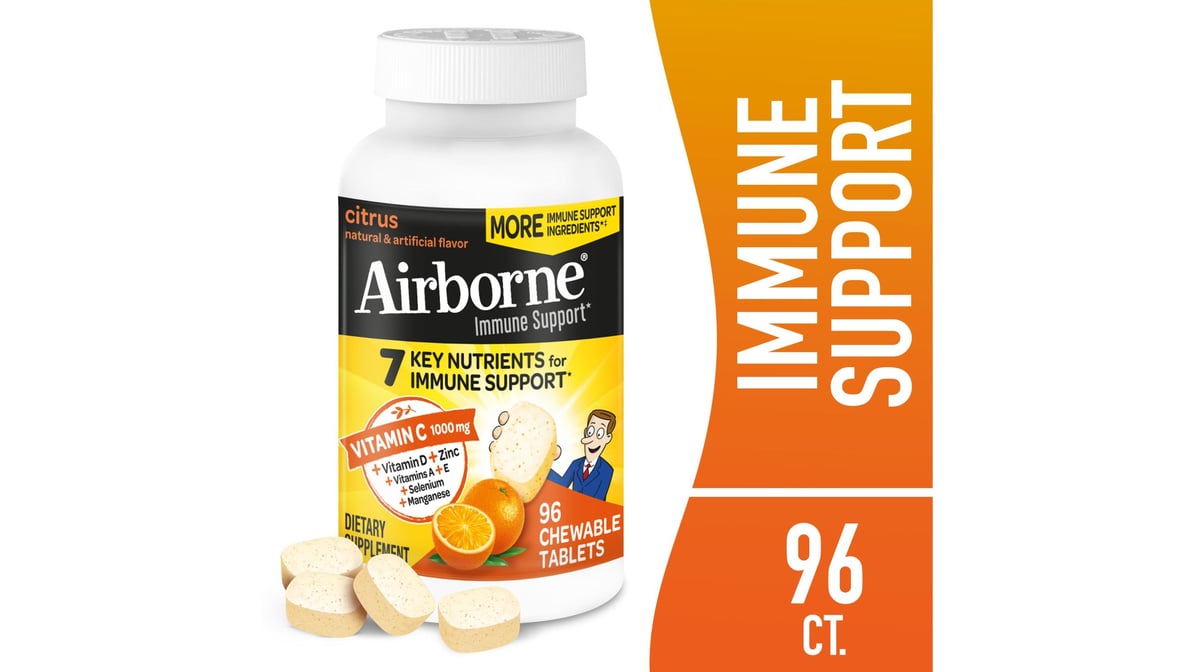 AIRBORNE ADVANCED CHEW TAB CITRUS 44CT