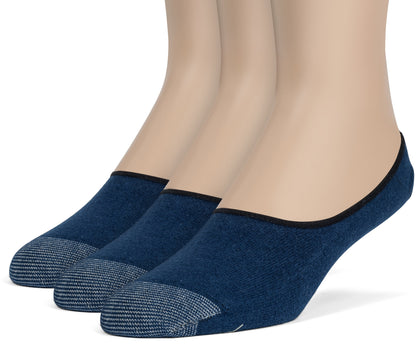 Russell Fashion Foot Women's No Show Liner Socks - Black, 2 pairs