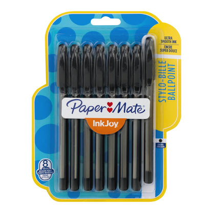 Paper Mate InkJoy Medium Point Ballpoint Pens - Black, 8 count
