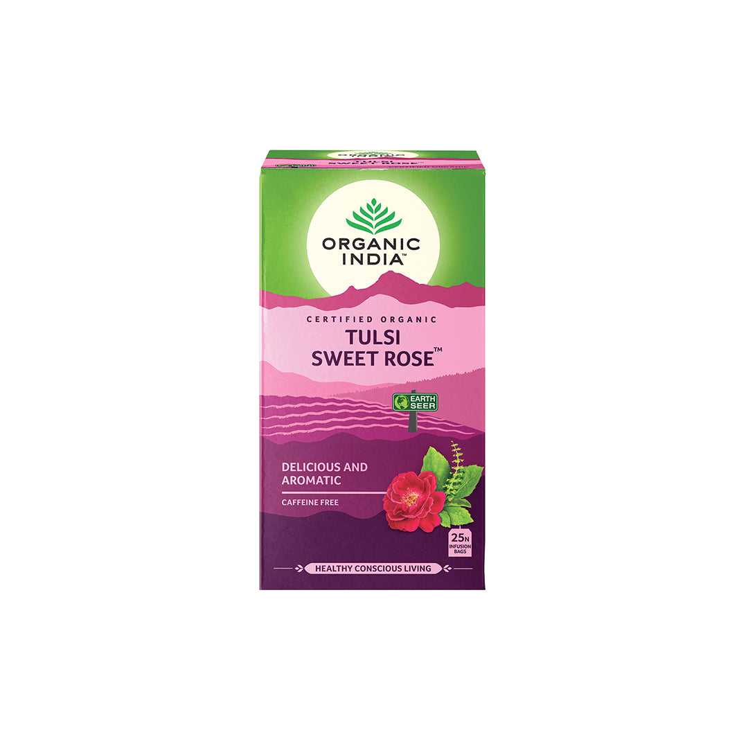 ORGANIC INDIA TULSI TEA,OG2,SWEET ROSE