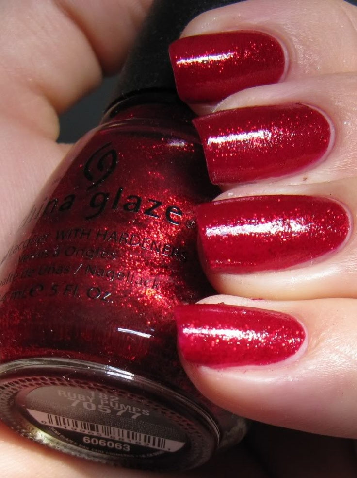 china glaze Nail Lacquer, Glossy Finish - Ruby Pumps