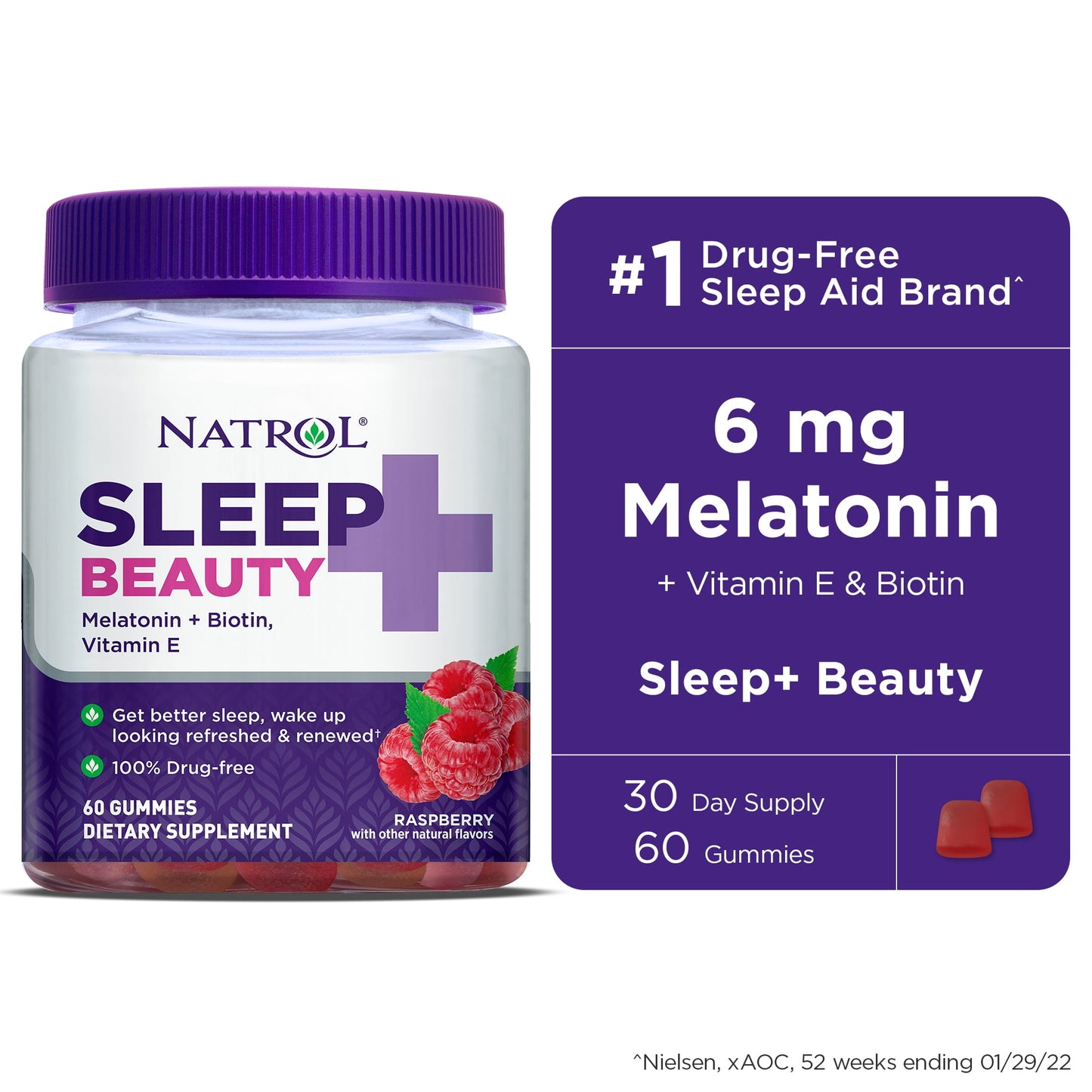 SLEEP AND BEAUTY GUMMIES 60CT NAT MADE