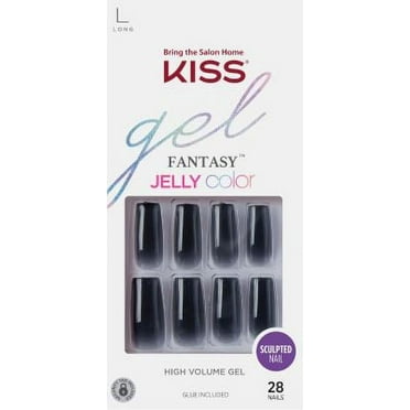 Kiss Voguish Fantasy Nails 28 Count Tie-Dyed Long