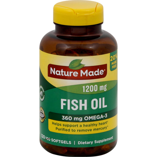 FISH & ALGAE OIL 1200MG SGC 60CT NAT MD