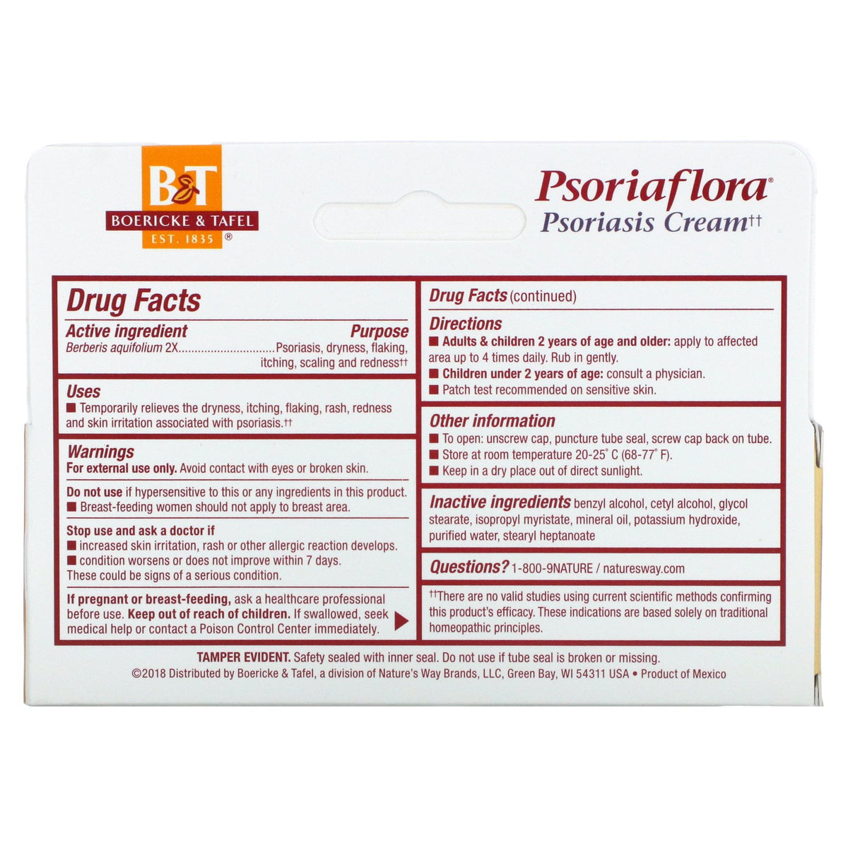 BOERICKE & TAFEL PSORIAFLORA CREAM