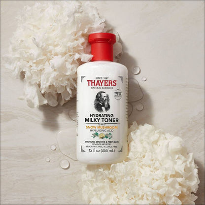 Thayers Natural Remedies Milky Hydrating Face Toner with Snow Mushroom and Hyaluronic Acid, 8.5 oz